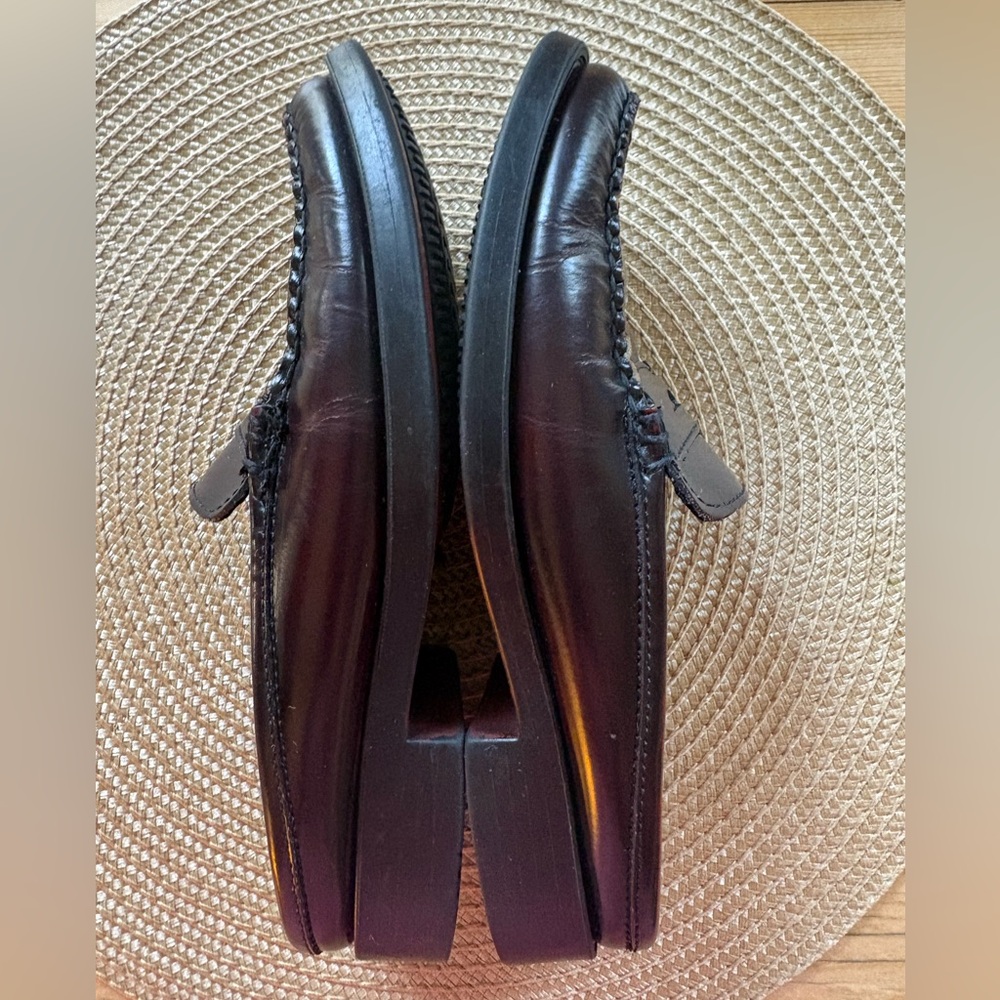 Weejuns Bass Peggy Slip On Mule Loafer Flats Burgundy Women 5 - Picture 12 of 14